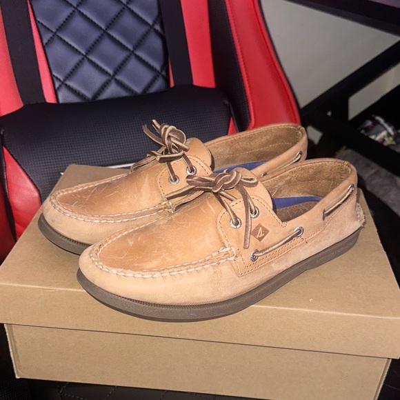 SPERRY TAN BOAT SHOES - Picture 1 of 1